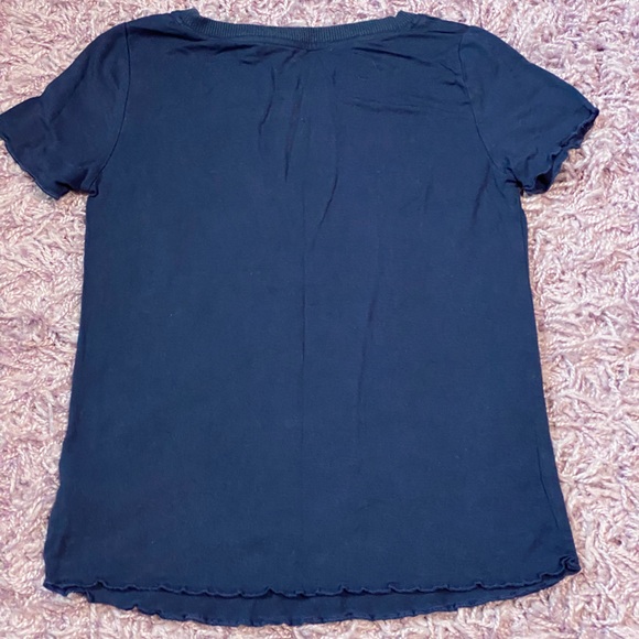 Buttery soft lettuce edging girls shirt size M 7/8 - Picture 2 of 12